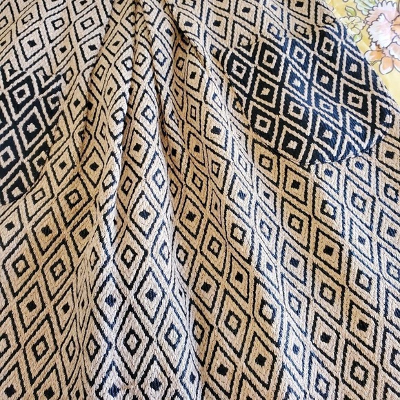 Anthropologie Lauren Moffatt Geometric Neutral Academia skirt w/ pockets Size 10 - Picture 4 of 12
